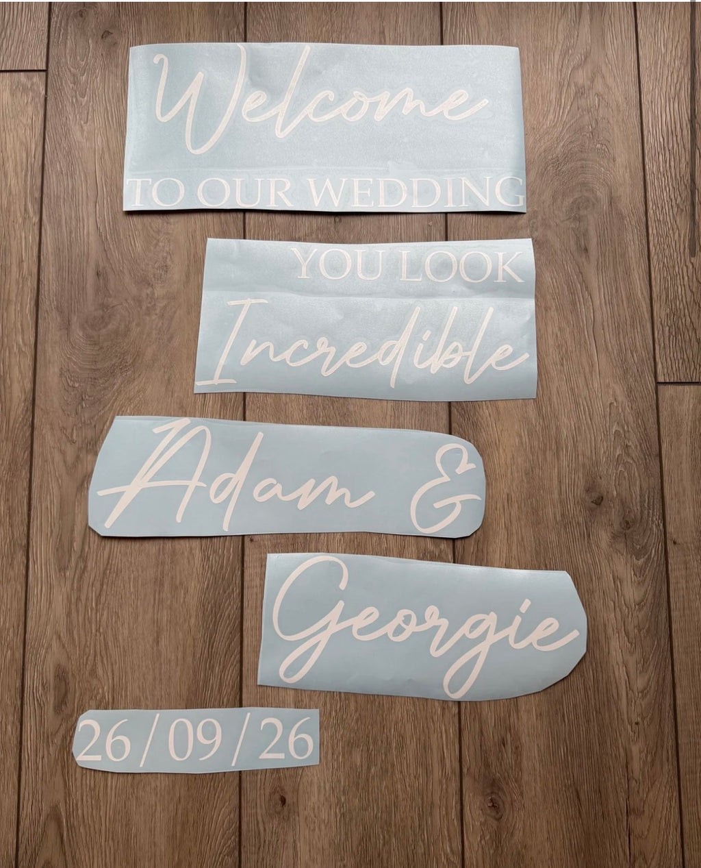 Welcome Sign Vinyl Offer