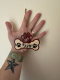 Personalised Pet Christmas Tree Decoration – Wooden Rustic Bone Ornament – Custom Dog Name Bauble – Santa Paws Gift
