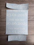 First Day Yes Day Best Day Sign Vinyl Version 2