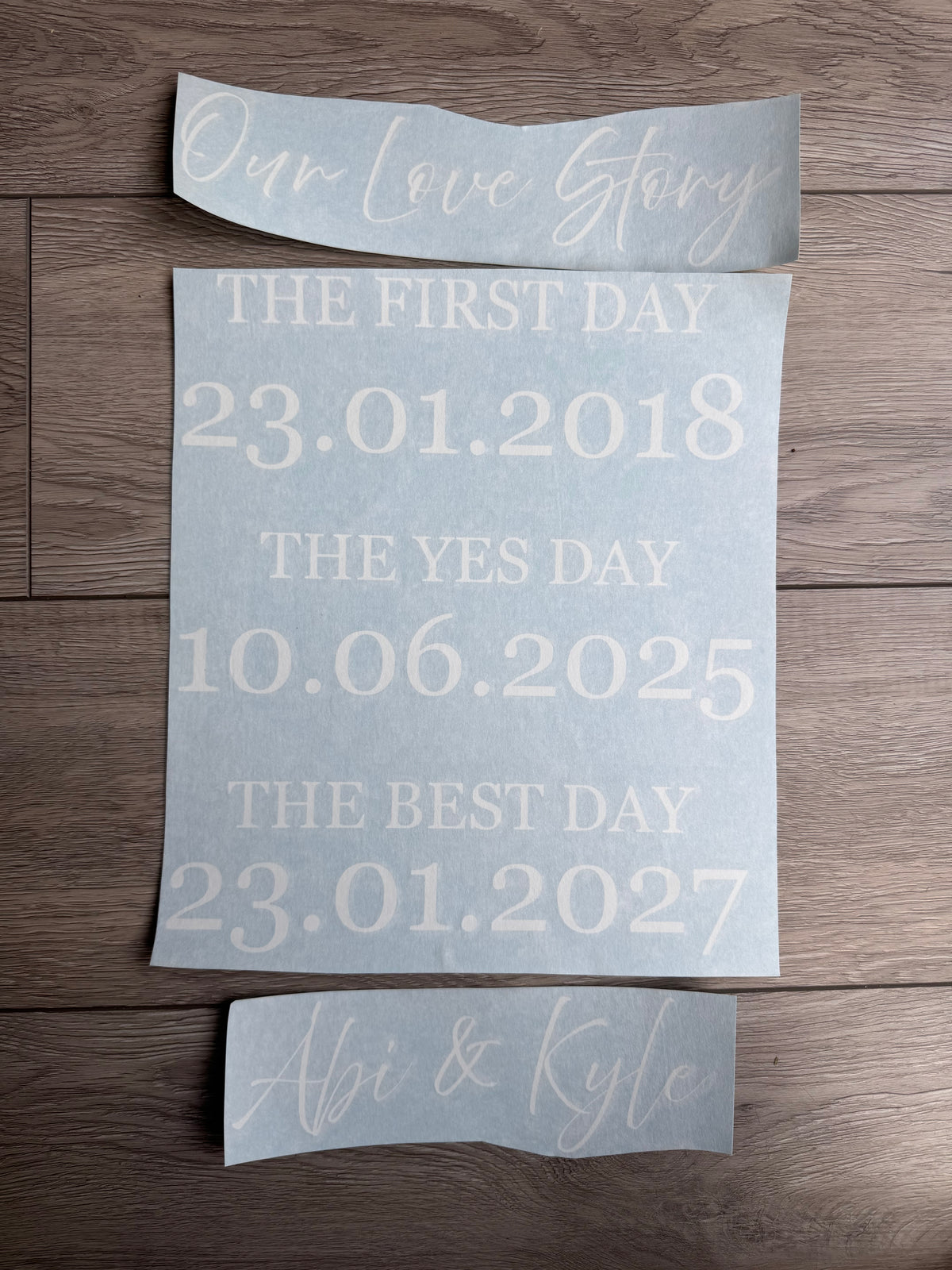First Day Yes Day Best Day Sign Vinyl Version 2