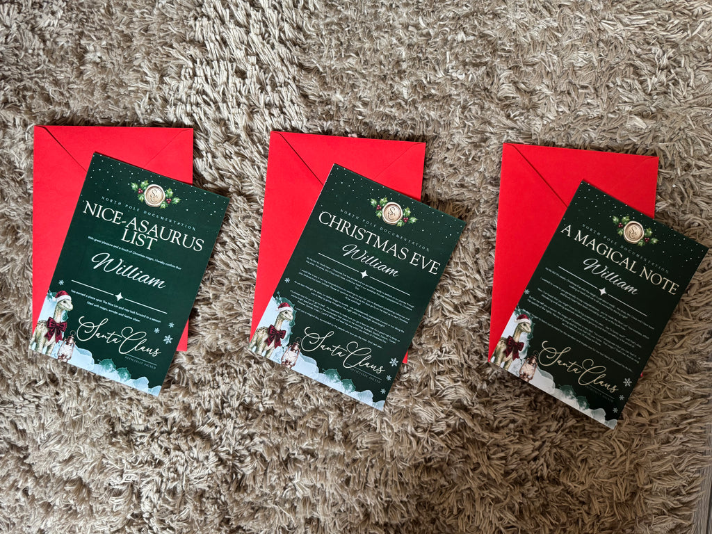 Personalised Christmas Nice List Letters Boys