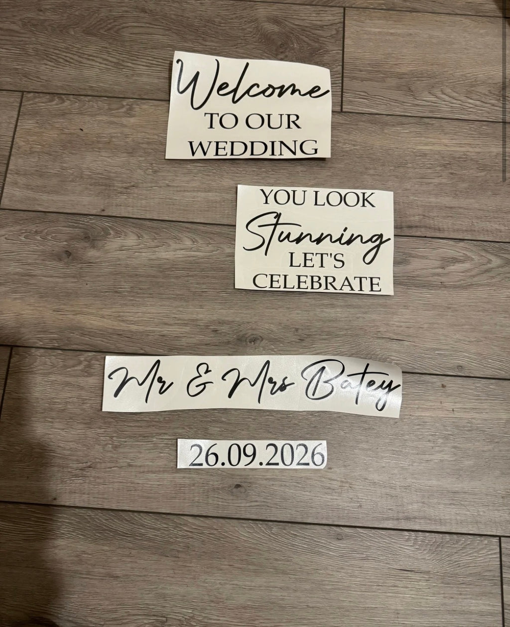 Welcome Sign Vinyl Offer