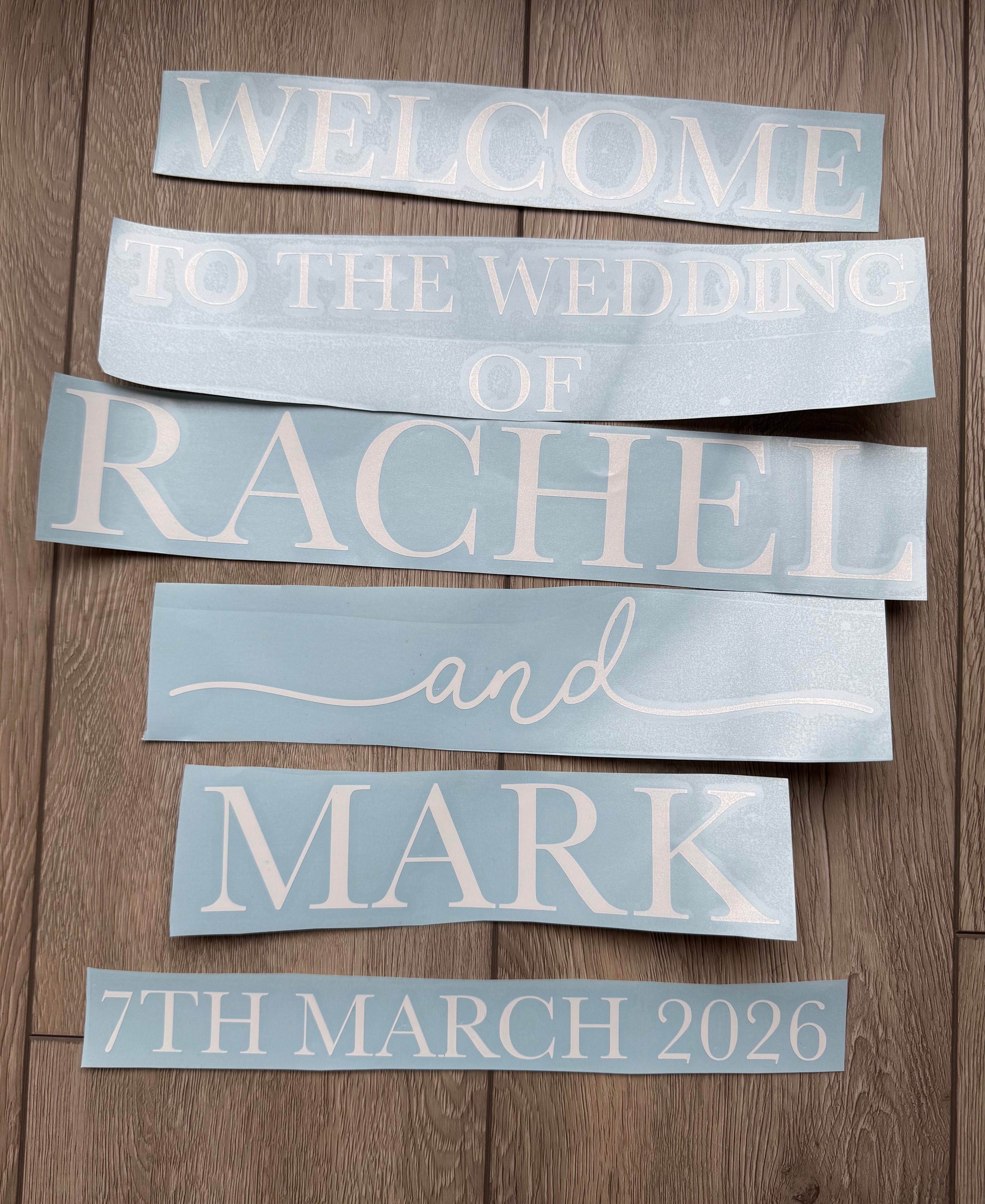 Welcome To The Wedding Of Welcome Sign