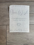 If I had One Wish Memorial Sign Vinyl