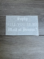 Will you be my? Vinyl Stickers Gothic Theme