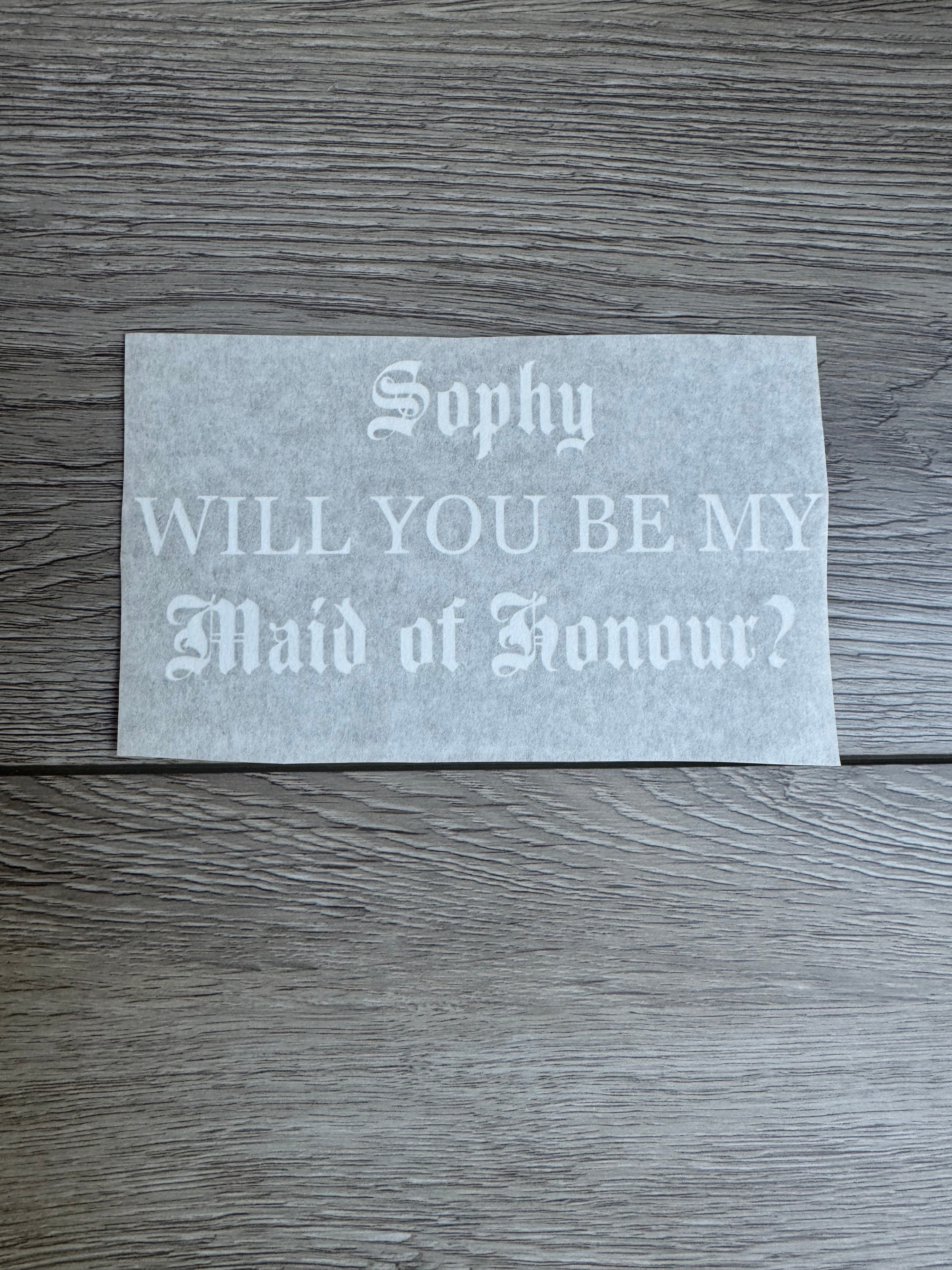 Will you be my? Vinyl Stickers Gothic Theme
