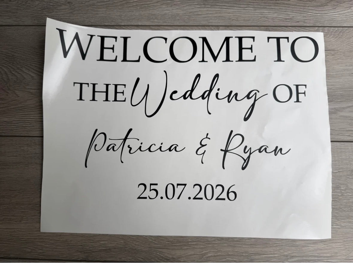 Welcome Sign Vinyl Offer