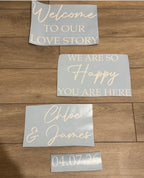 Welcome Sign Vinyl Offer