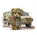 Personalised Army Teddy T Shirt
