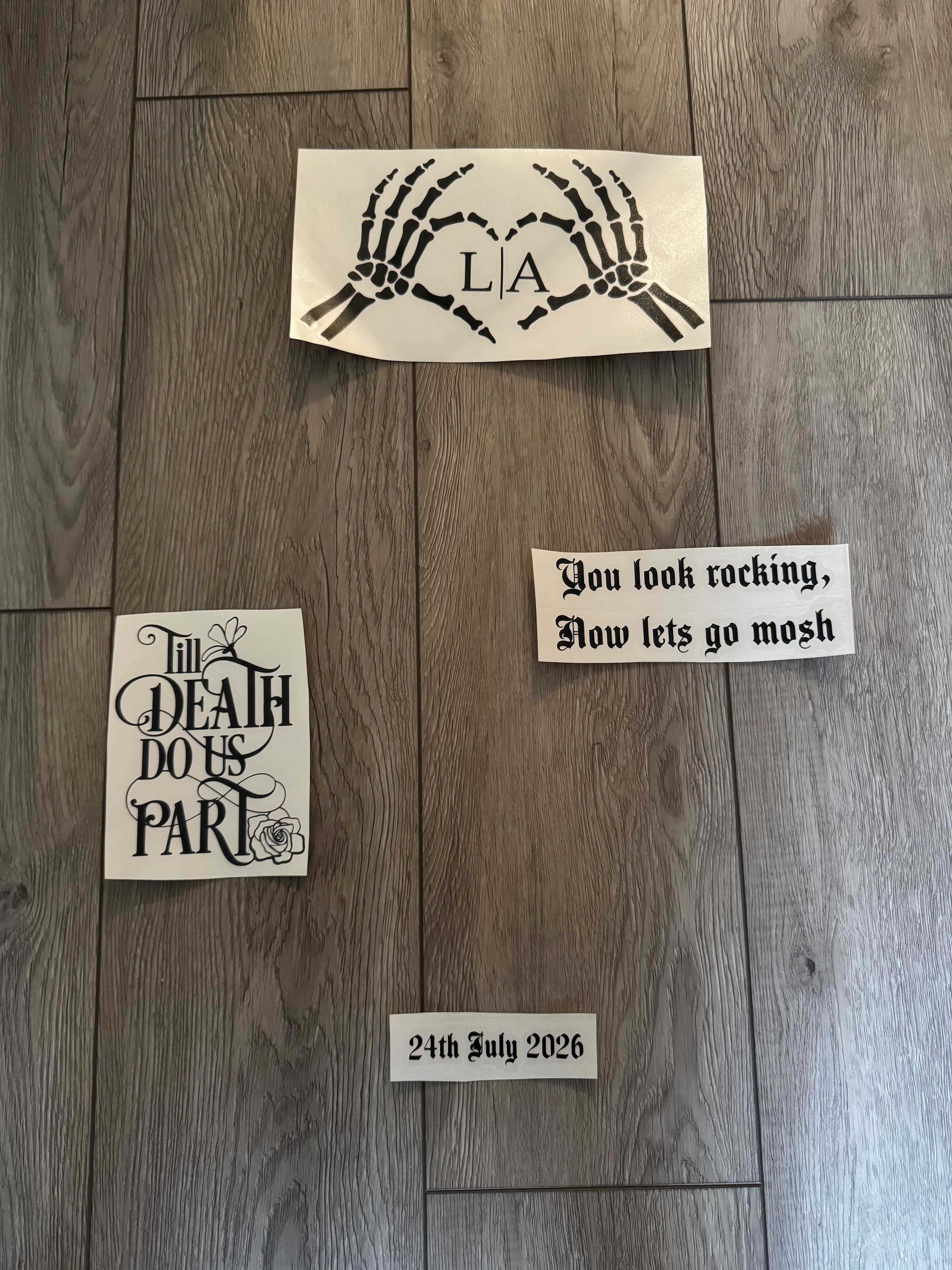Gothic Welcome to Our Wedding Welcome Sign