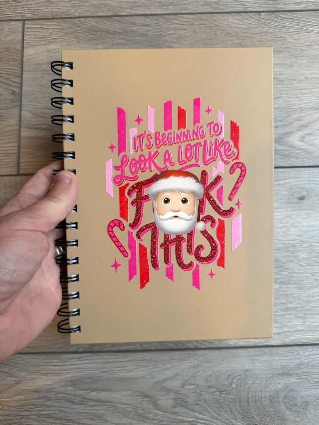 Personalised Christmas Adult Notebooks