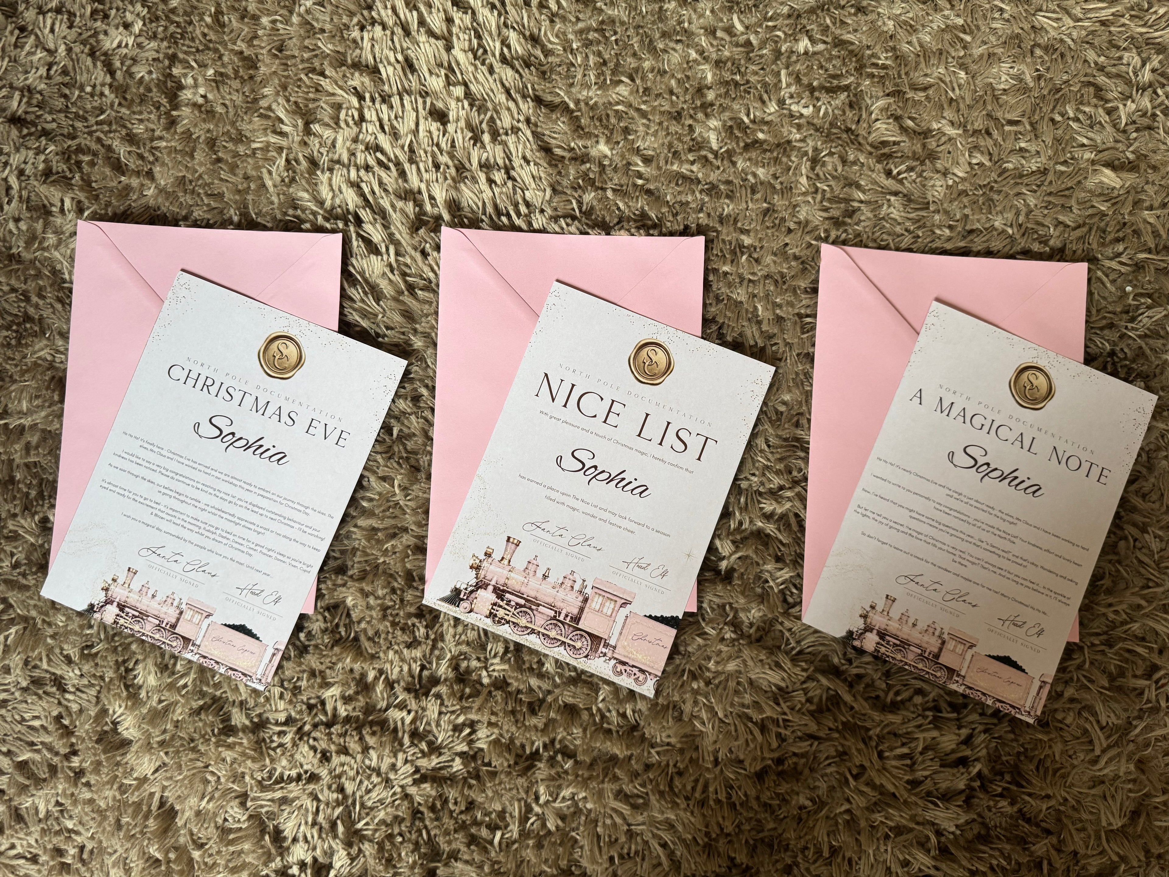 Personalised Christmas Nice List Letters Girls