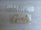 Iron On Vinyl for Hen Party Tops Here Come The