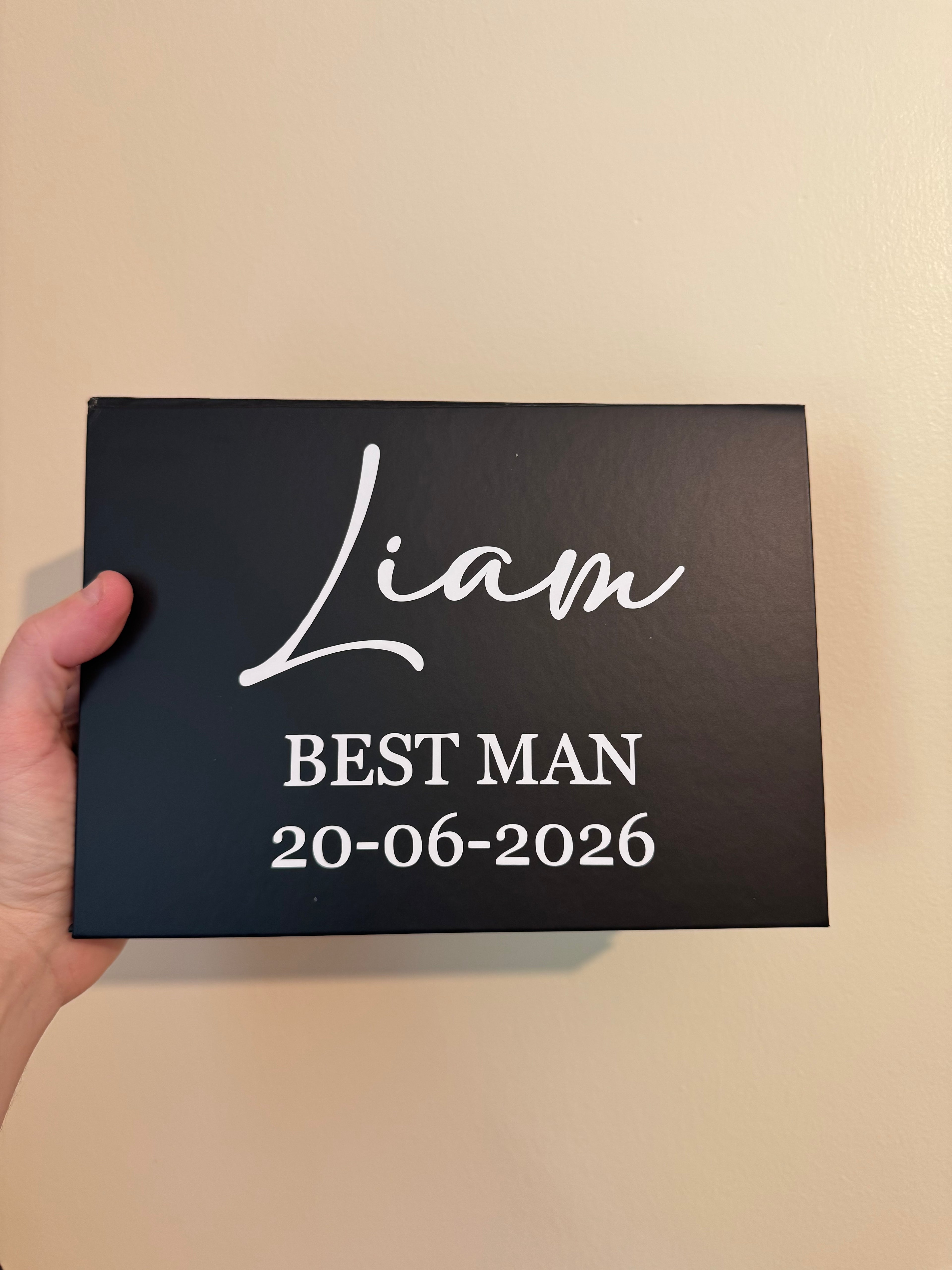 Personalised Wedding Party Best Man Bridesmaid Gift Box