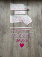 Welcome To Our Wedding Welcome Sign