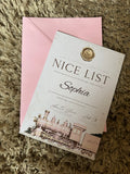 Personalised Christmas Nice List Letters Girls