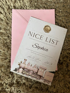 Personalised Christmas Nice List Letters Girls