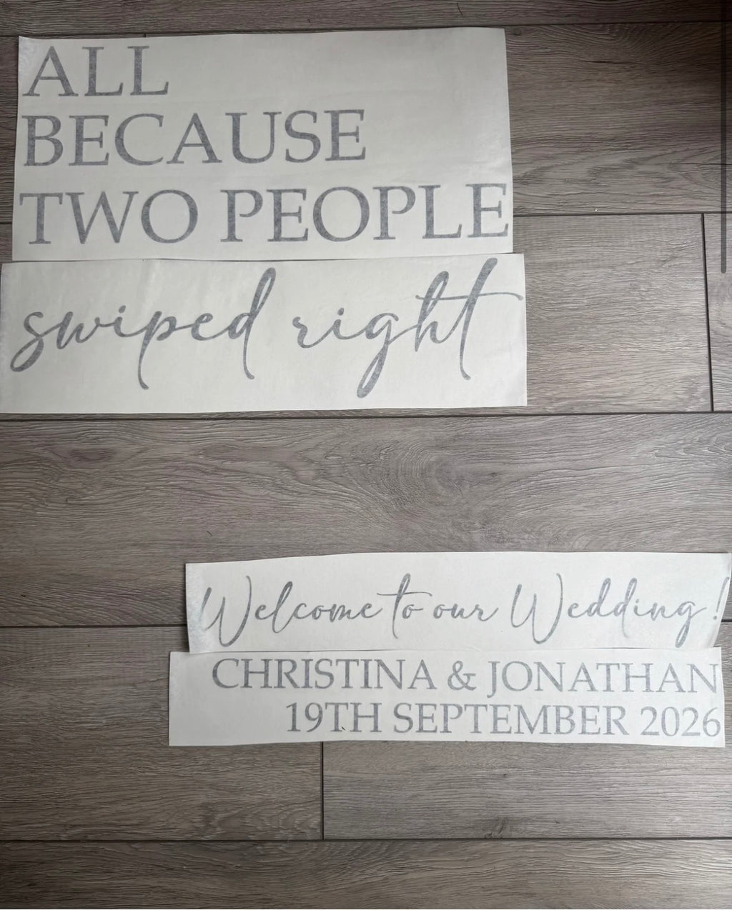 Welcome Sign Vinyl Offer