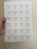 Personalised Stickers Thank You