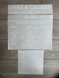 Seating Plan Vinyl