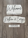 Welcome to Our Wedding Vinyl Sign
