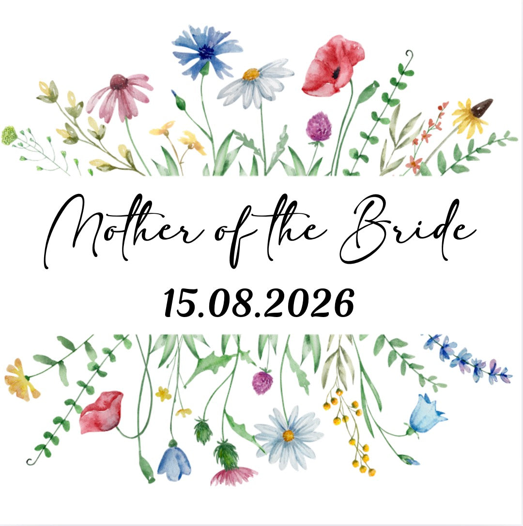 UVDTF Sticker for Vases Mother of the Bride Groom
