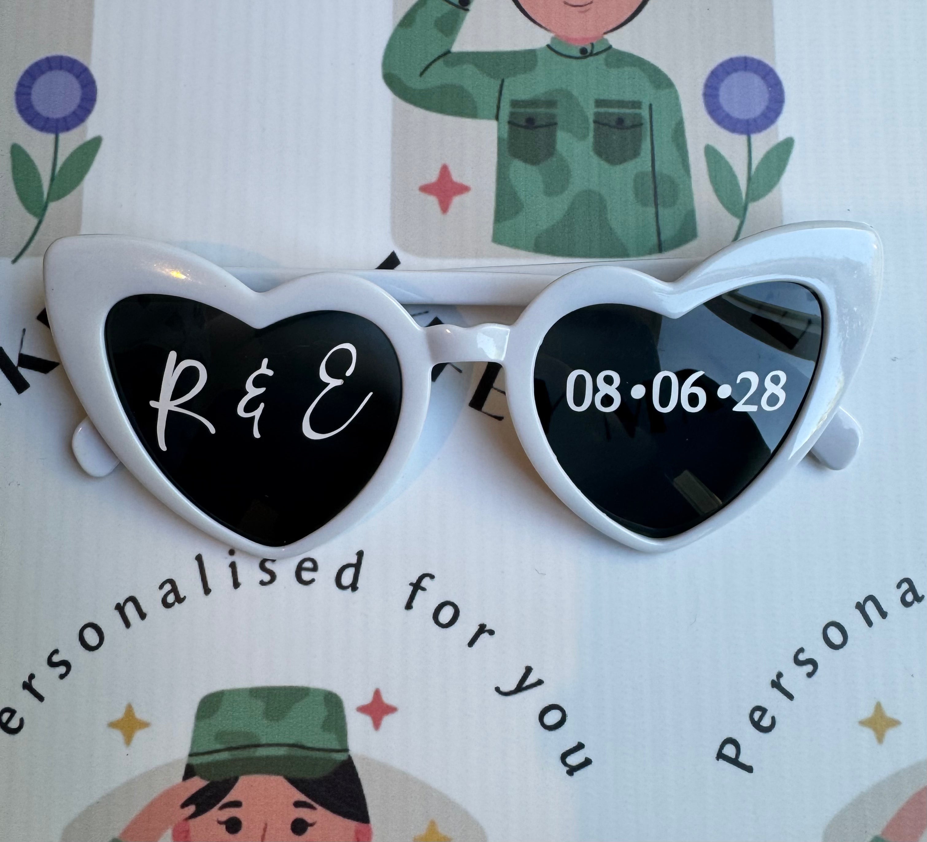 Personalised Sunglasses Initials