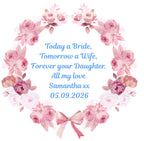 UVDTF Sticker for Vases Mother of the Bride Groom