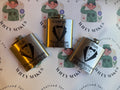 3 x Stainless Steel Hip flasks
