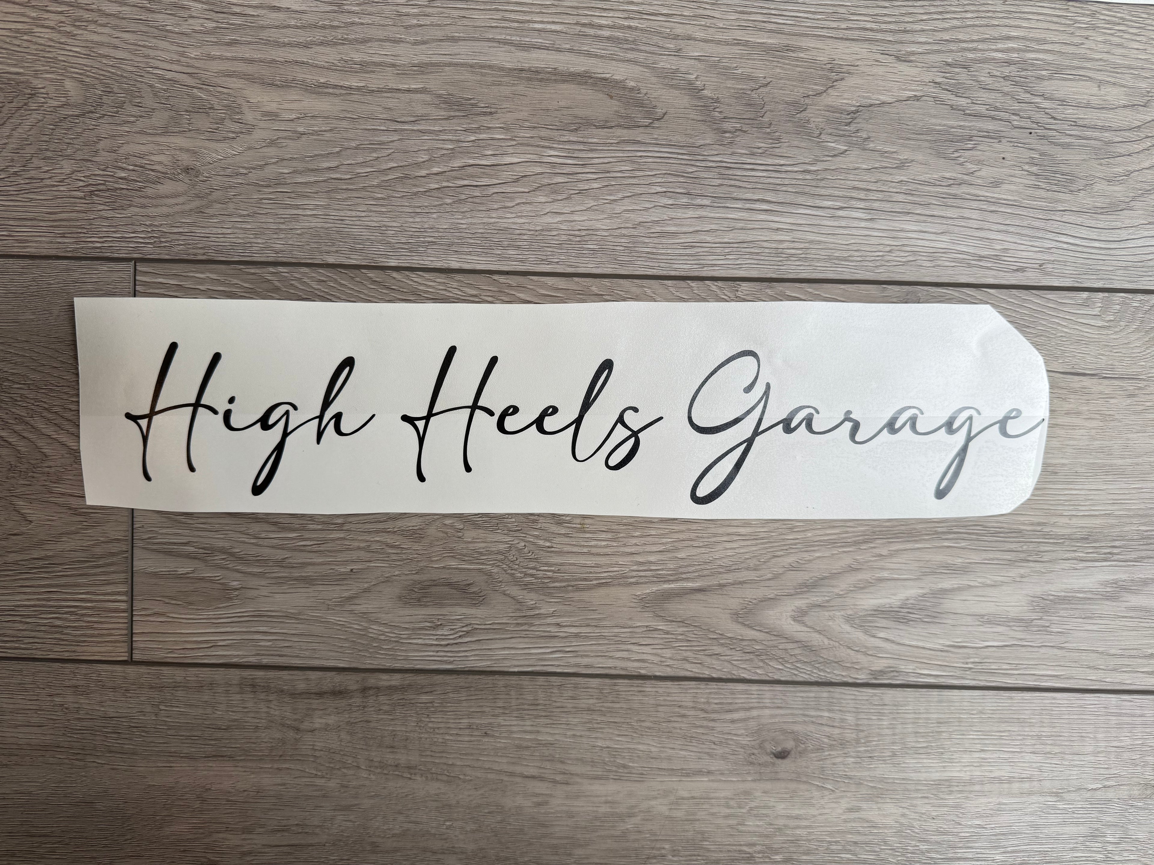 High Heels Garage Vinyl Topper