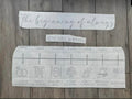 The Beginning of Always Wedding Timeline Vinyl