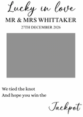 Personalised Wedding Scratch Card Cards Holder