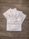 Personalised Scratch Off Cards Drink Prize