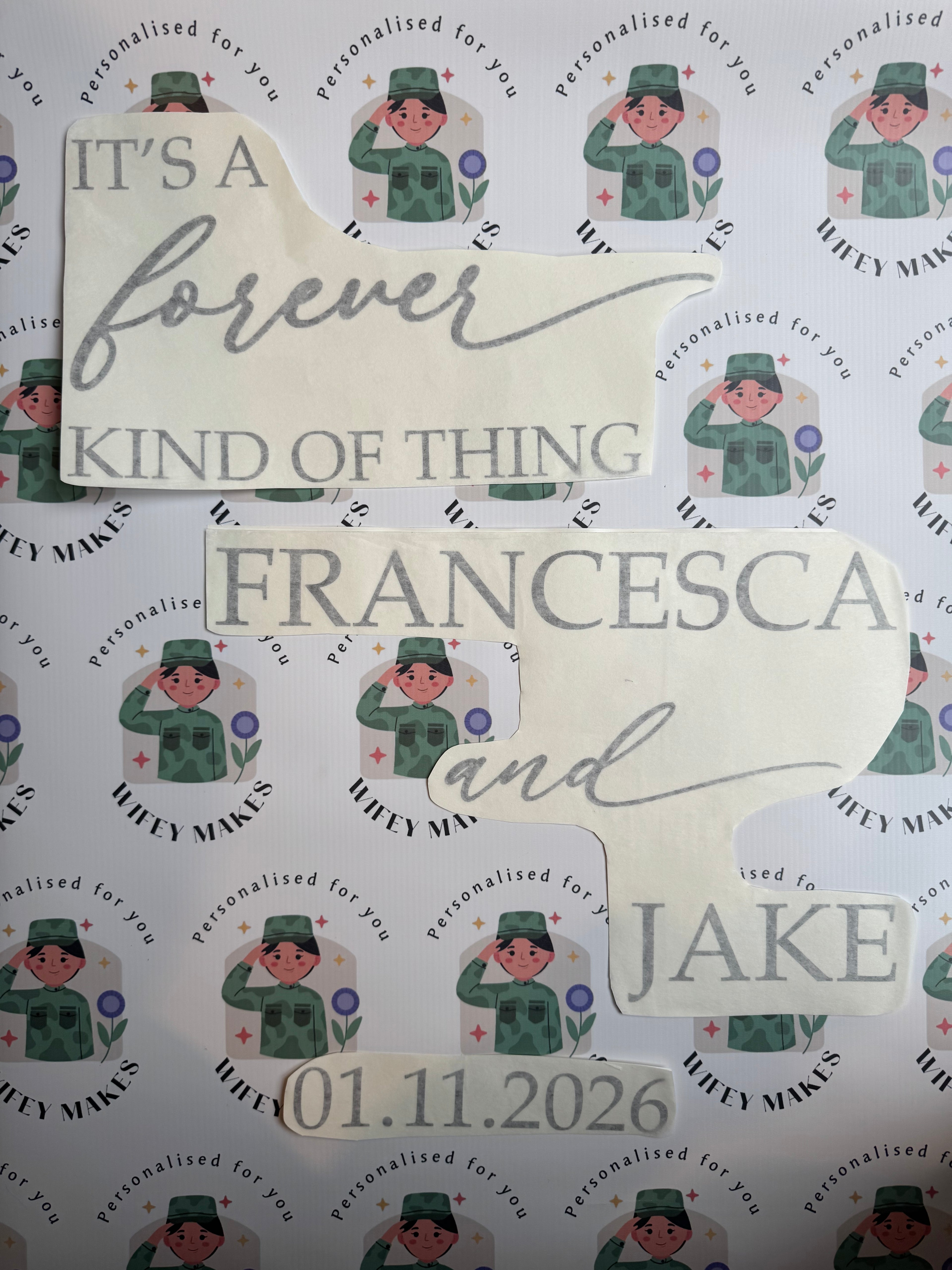 It’s A Forever Kind Of Thing Personalised Wedding Vinyl