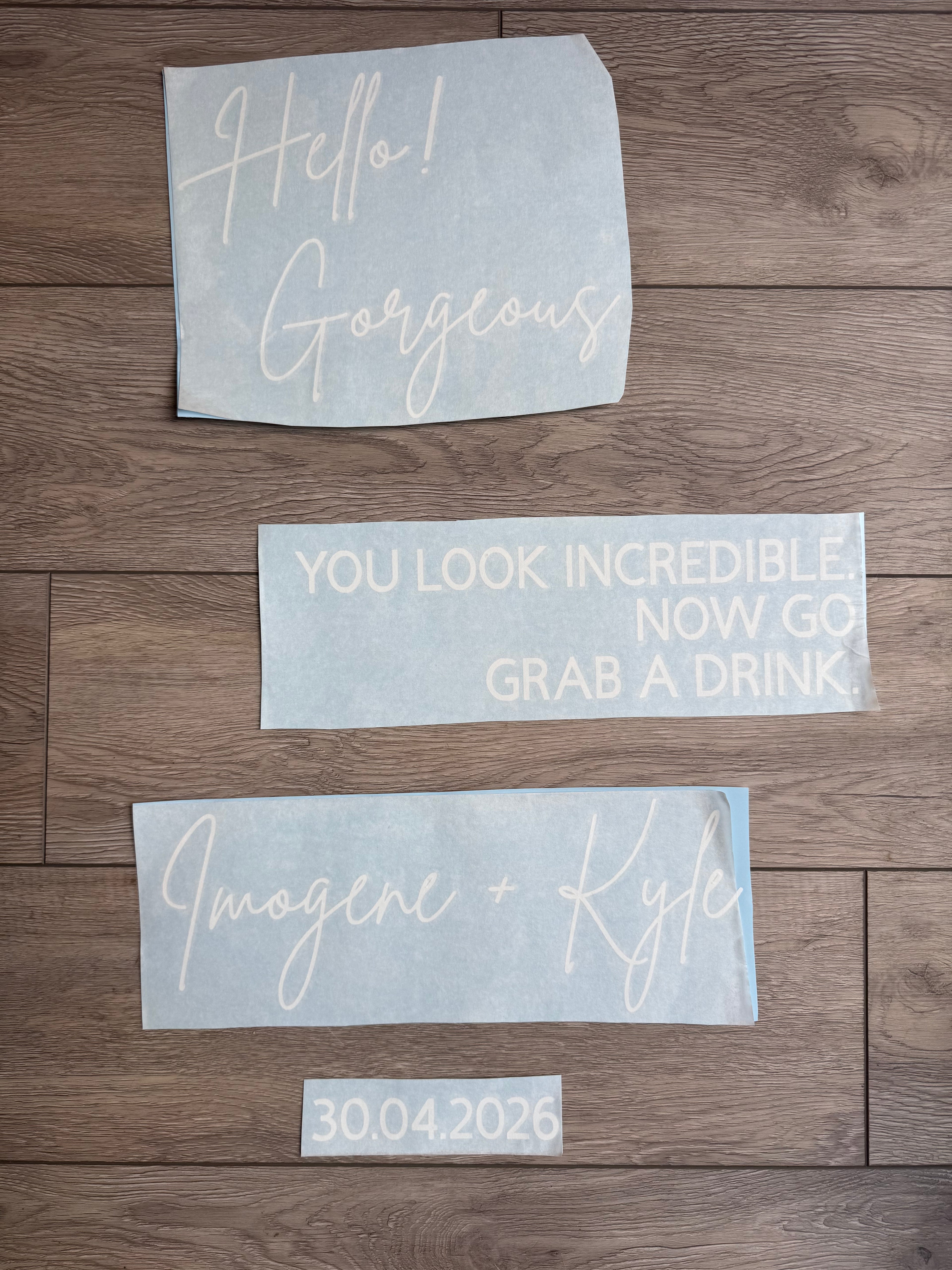 Hello Gorgeous Welcome Sign