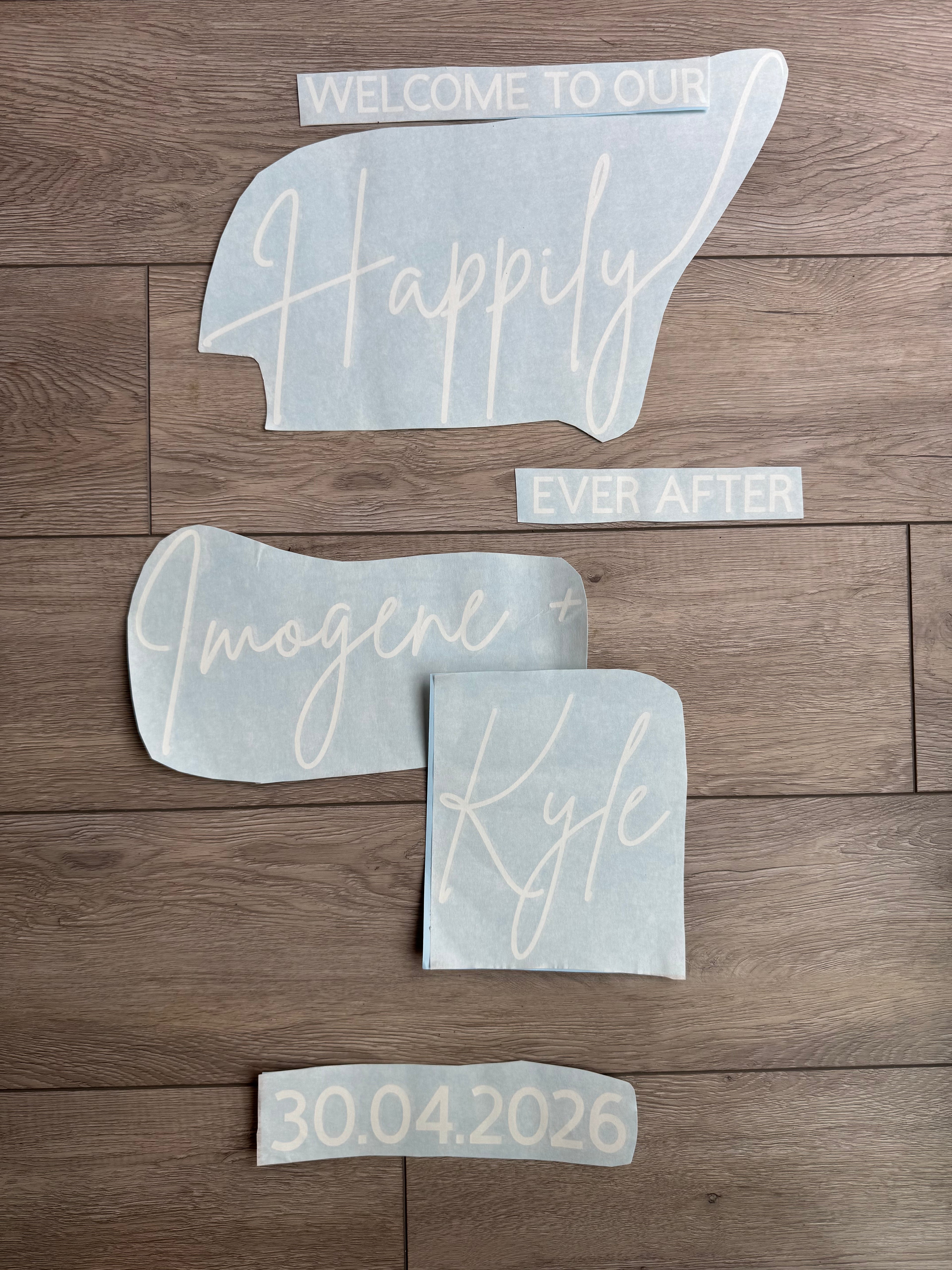 Happily Ever After Welcome Sign