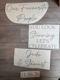 Our Favourite People Welcome Sign Vinyl
