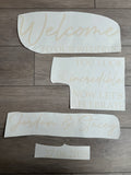 You Look Incredible Welcome Sign with heart
