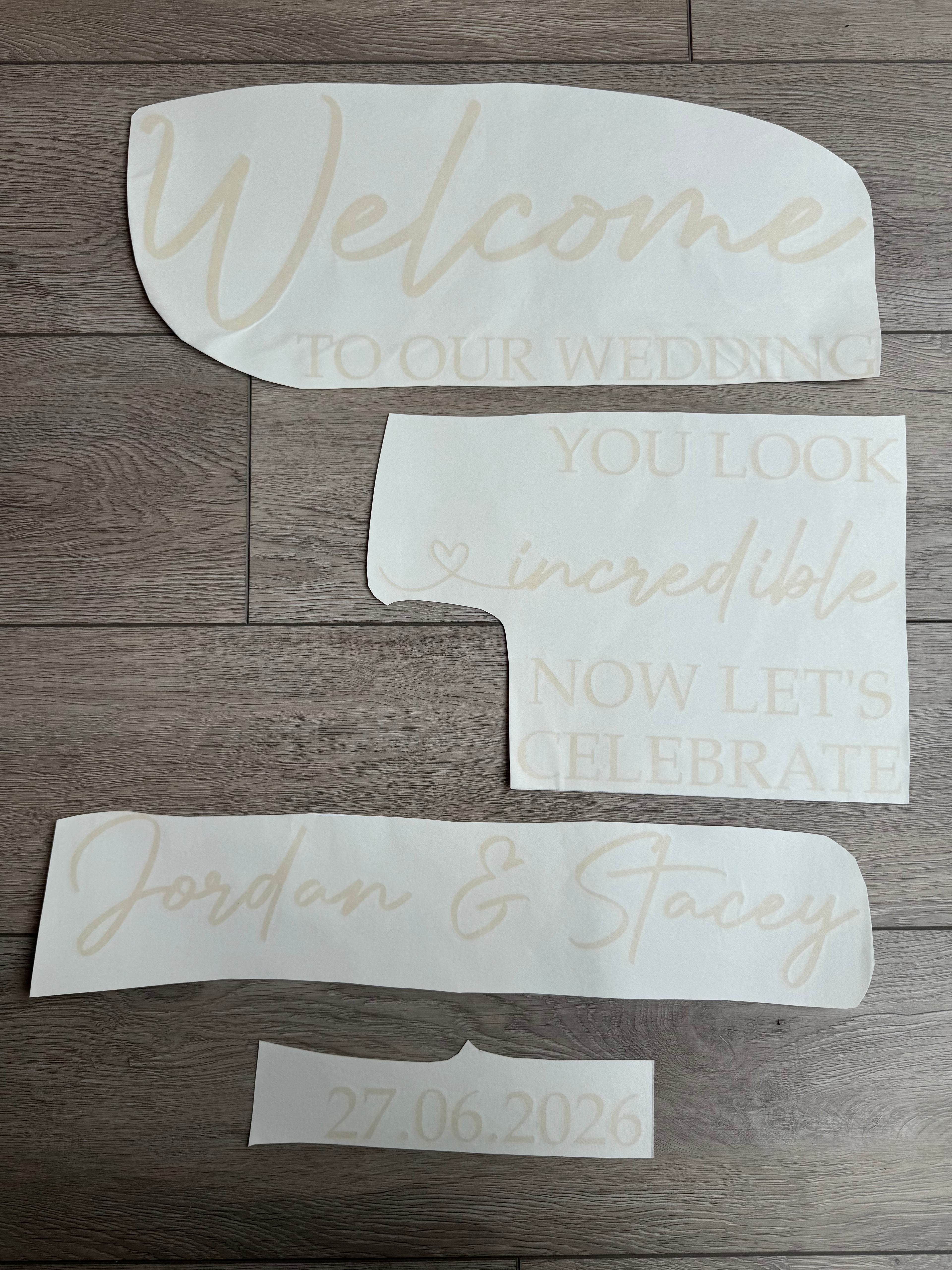 You Look Incredible Welcome Sign with heart