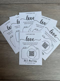 Personalised QR Code Card For Weddings