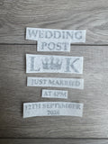 Wedding Post Box Vinyl