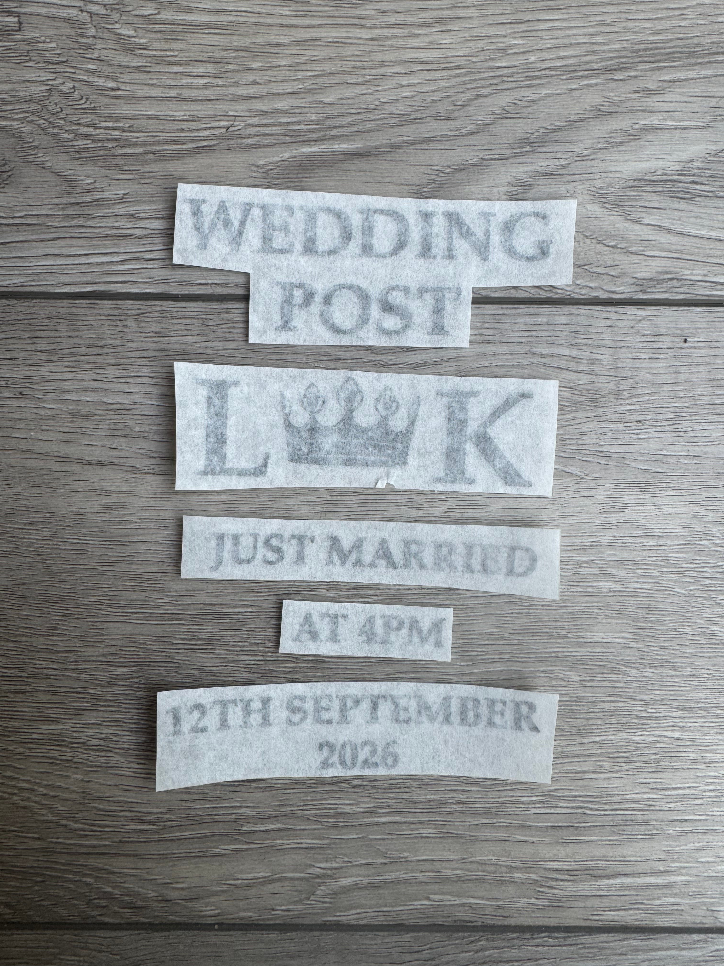 Wedding Post Box Vinyl