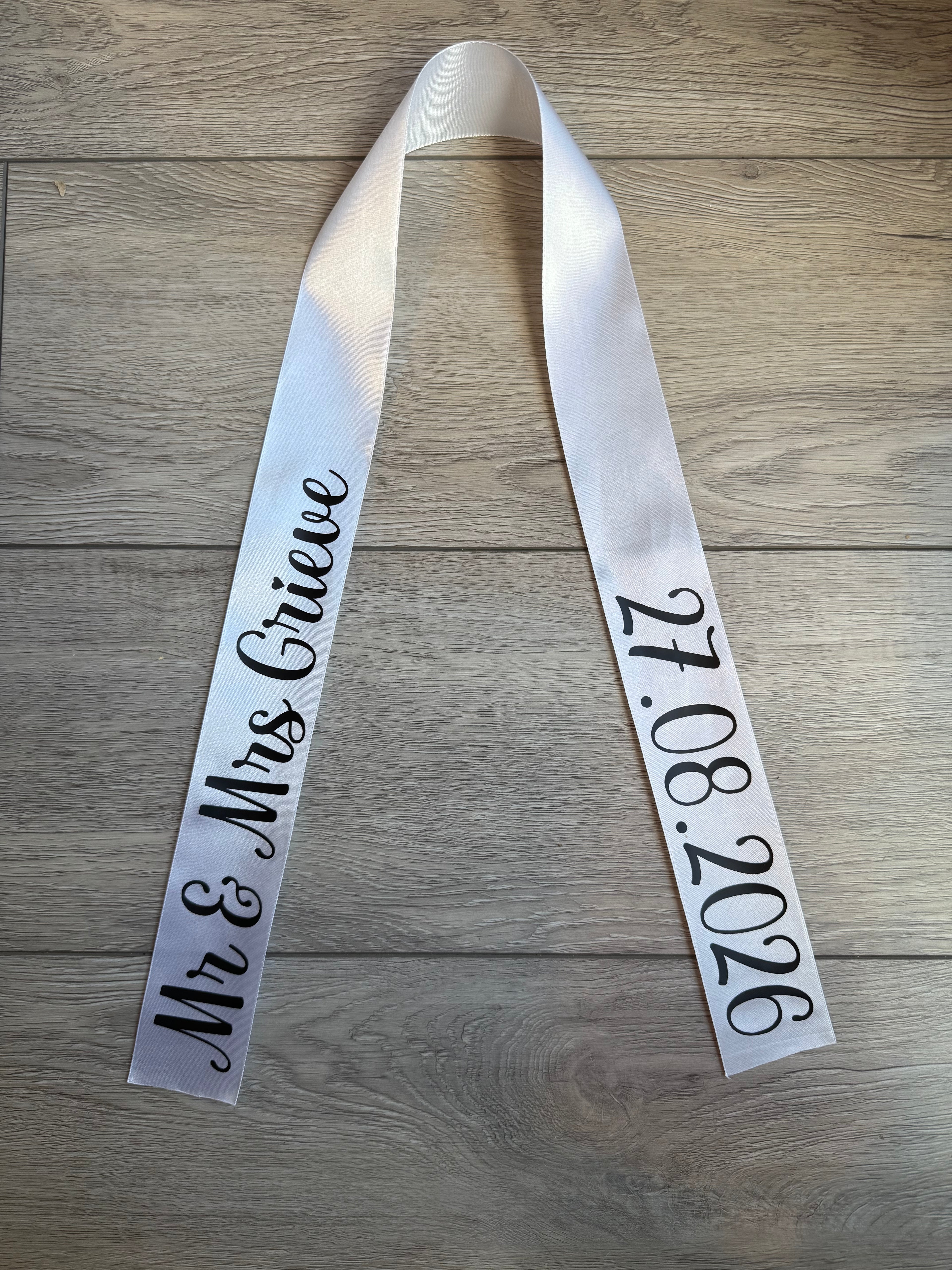 Personalised Bouquet Bottle Ribbon