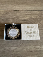 Bridesmaid Flower Girl Maid of Honor Honour Personalised Keepsake Charm Chief Bridesmaid Wedding Thank You Gift Something Old Bouquet Charm