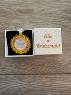 Bridesmaid Flower Girl Maid of Honor Honour Personalised Keepsake Charm Chief Bridesmaid Wedding Thank You Gift Something Old Bouquet Charm