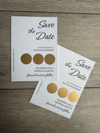 Personalised Save the Date Scratch Cards