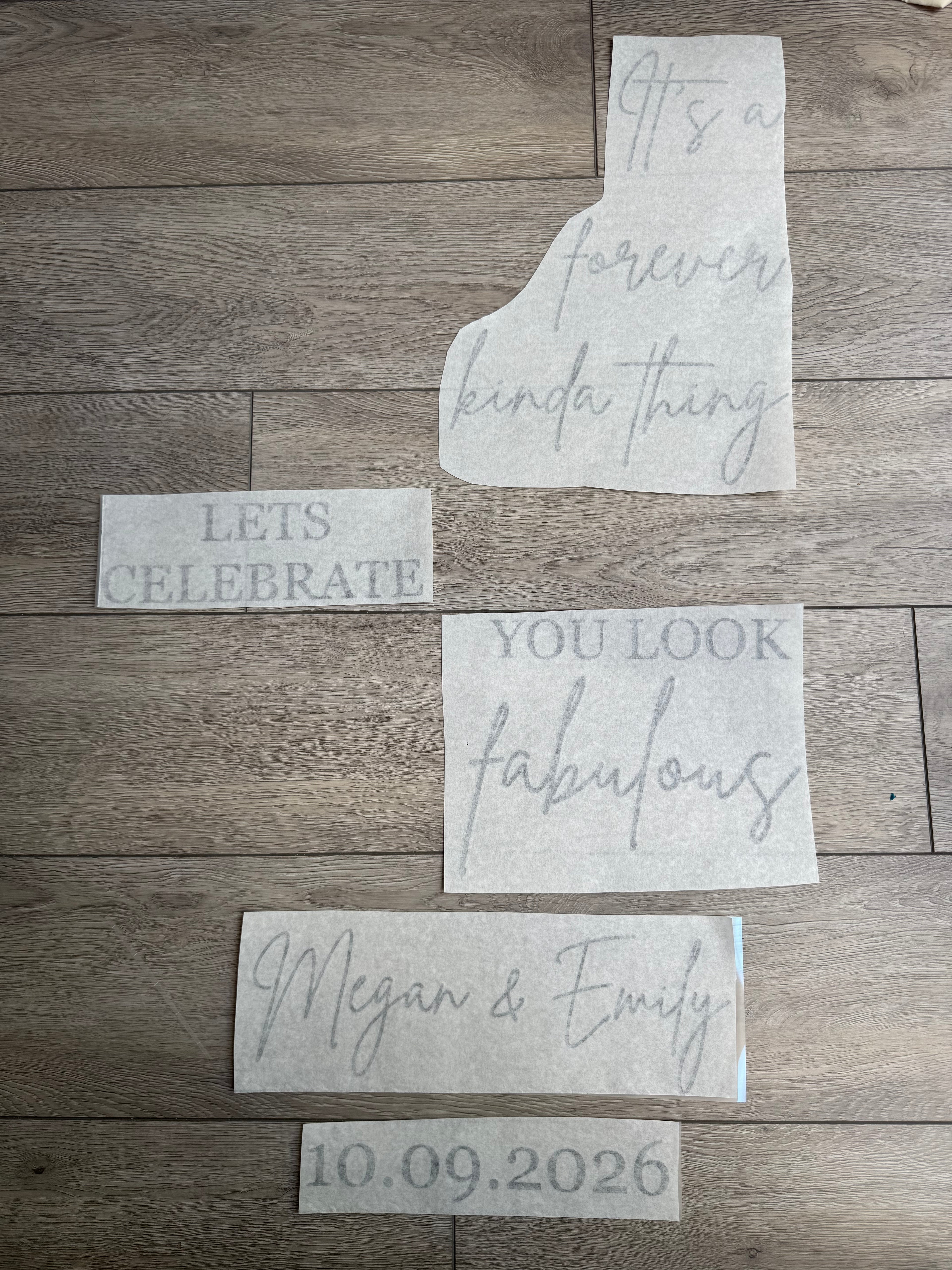 It’s a forever kind of thing  Wedding Welcome Sign Vinyl