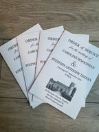 Personalised Order Of Service