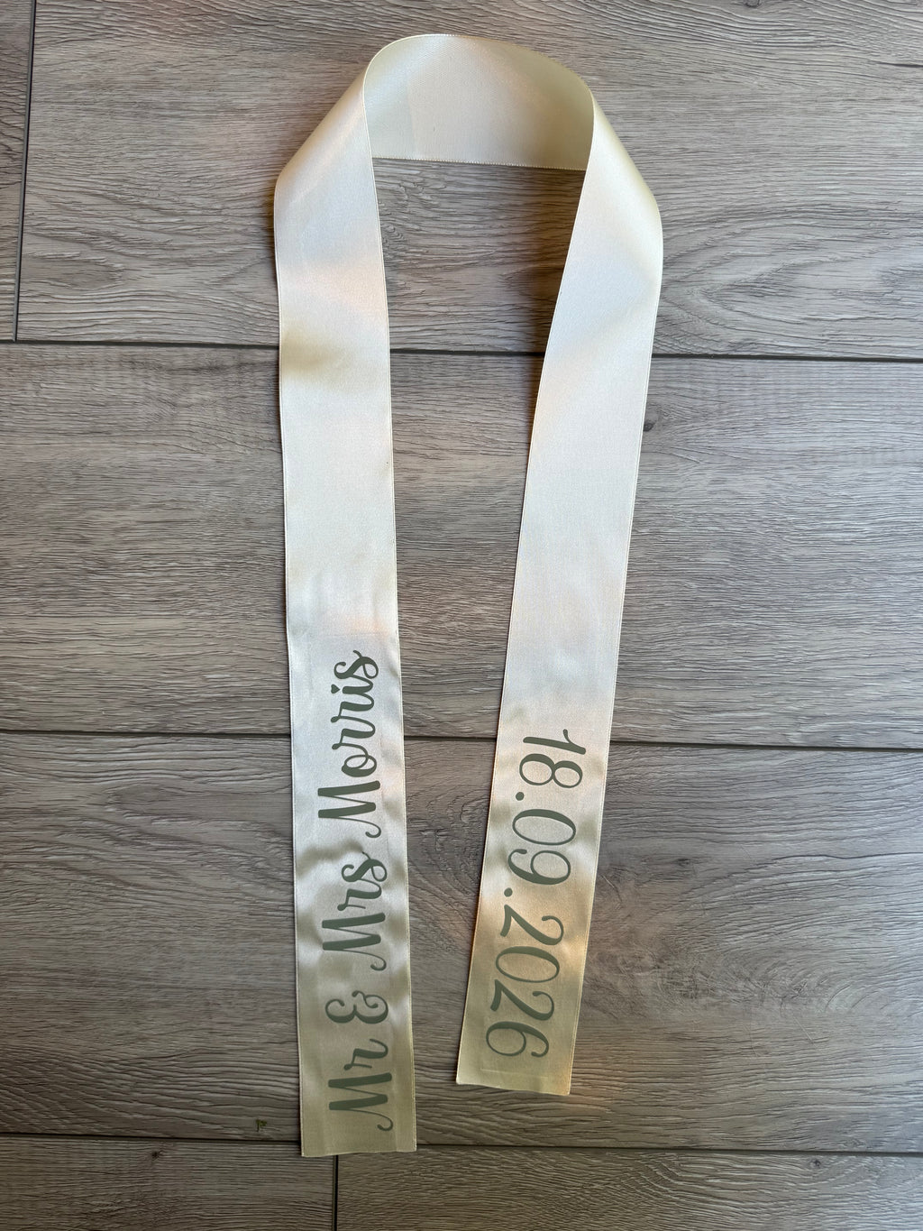 Personalised Bouquet Bottle Ribbon