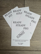 Personalised Pegging Game Card For Weddings Various Designs